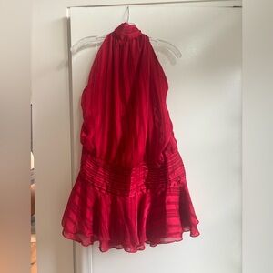 Red Halter Dress mini dress
